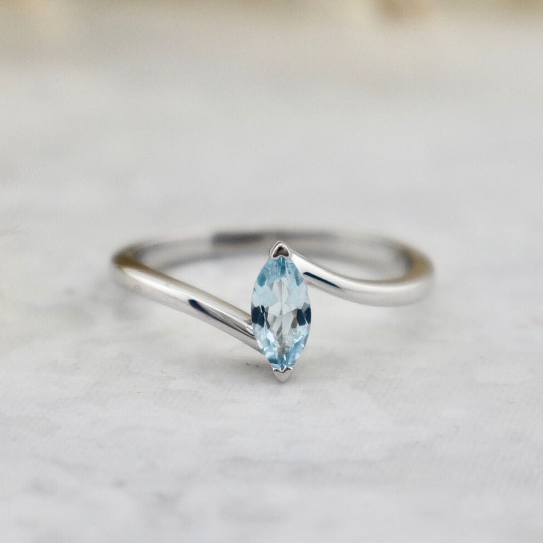 Bague En Or Avec Topaze - Bijou Occasion, Détails à Voir En Description