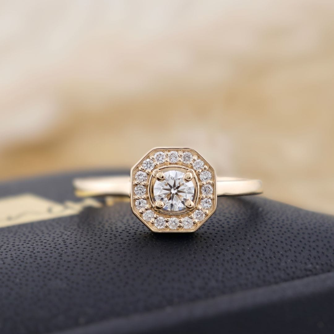 Mathieu Blanchard Bagues Bague Art Deco en or 18K et diamants