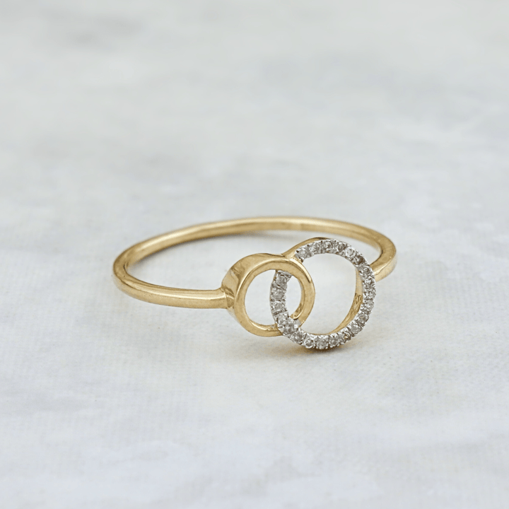 - Bagues Bague Cercles en or 10K et diamants