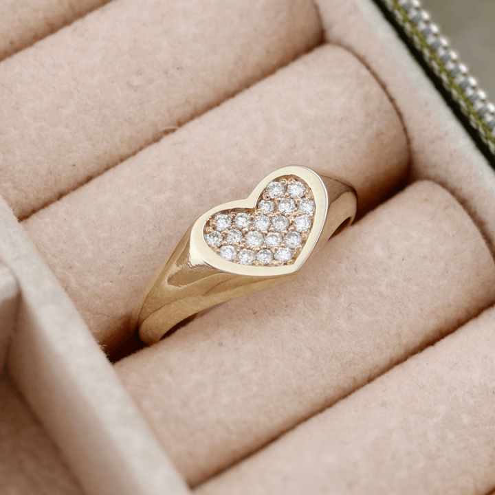 - Bagues Bague Coeur en or 14K - 18K et diamants