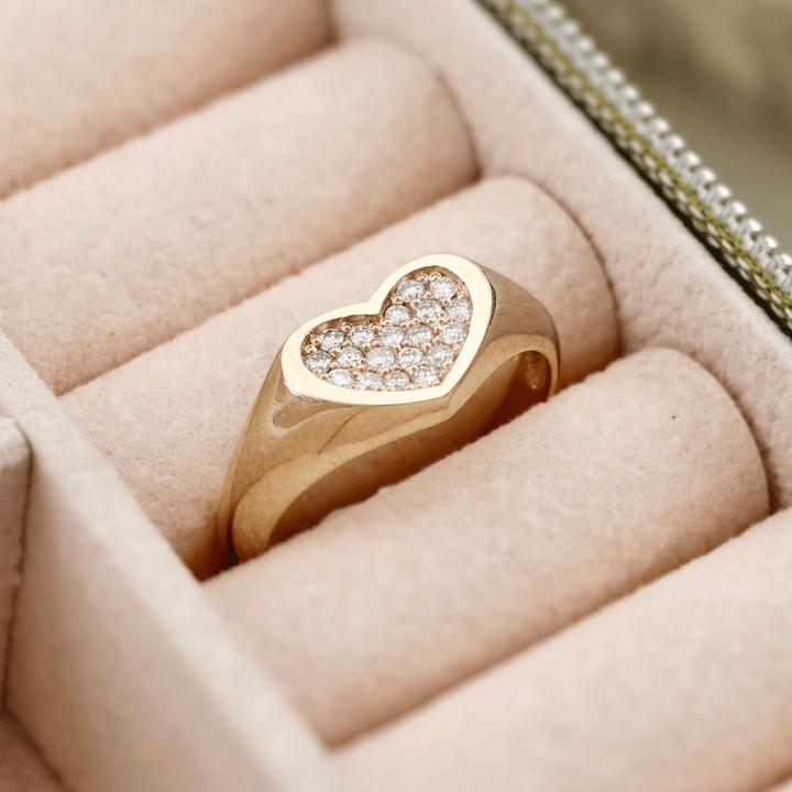 - Bagues Bague Coeur en or 14K - 18K et diamants