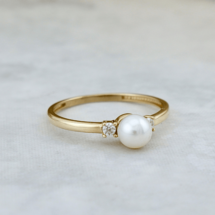 - Bagues Bague en or 10K et perle