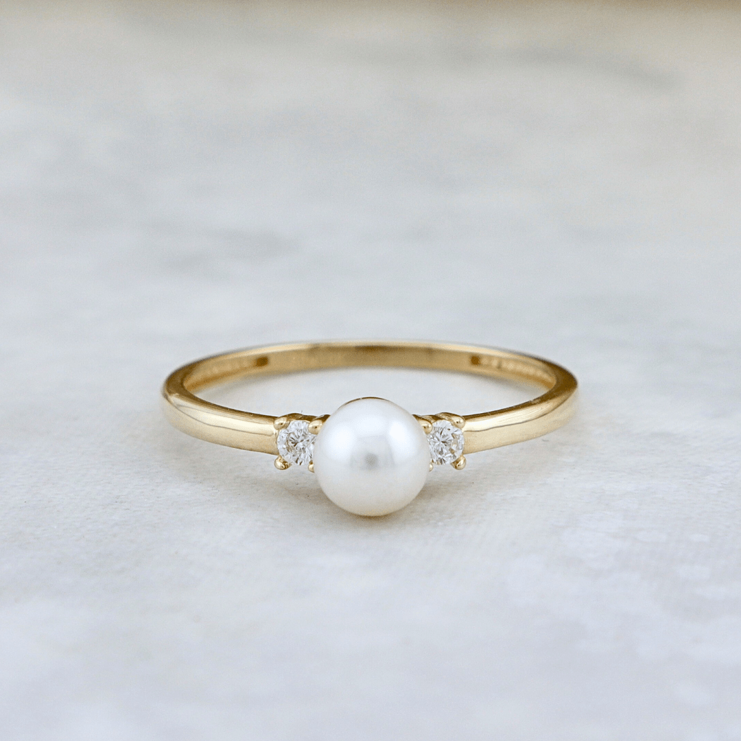- Bagues Bague en or 10K et perle