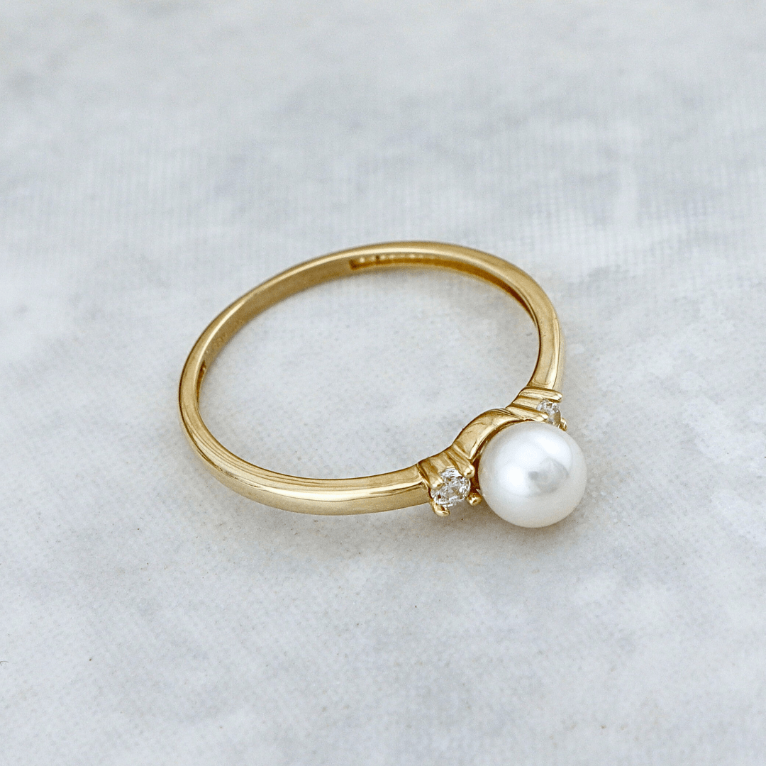 - Bagues Bague en or 10K et perle