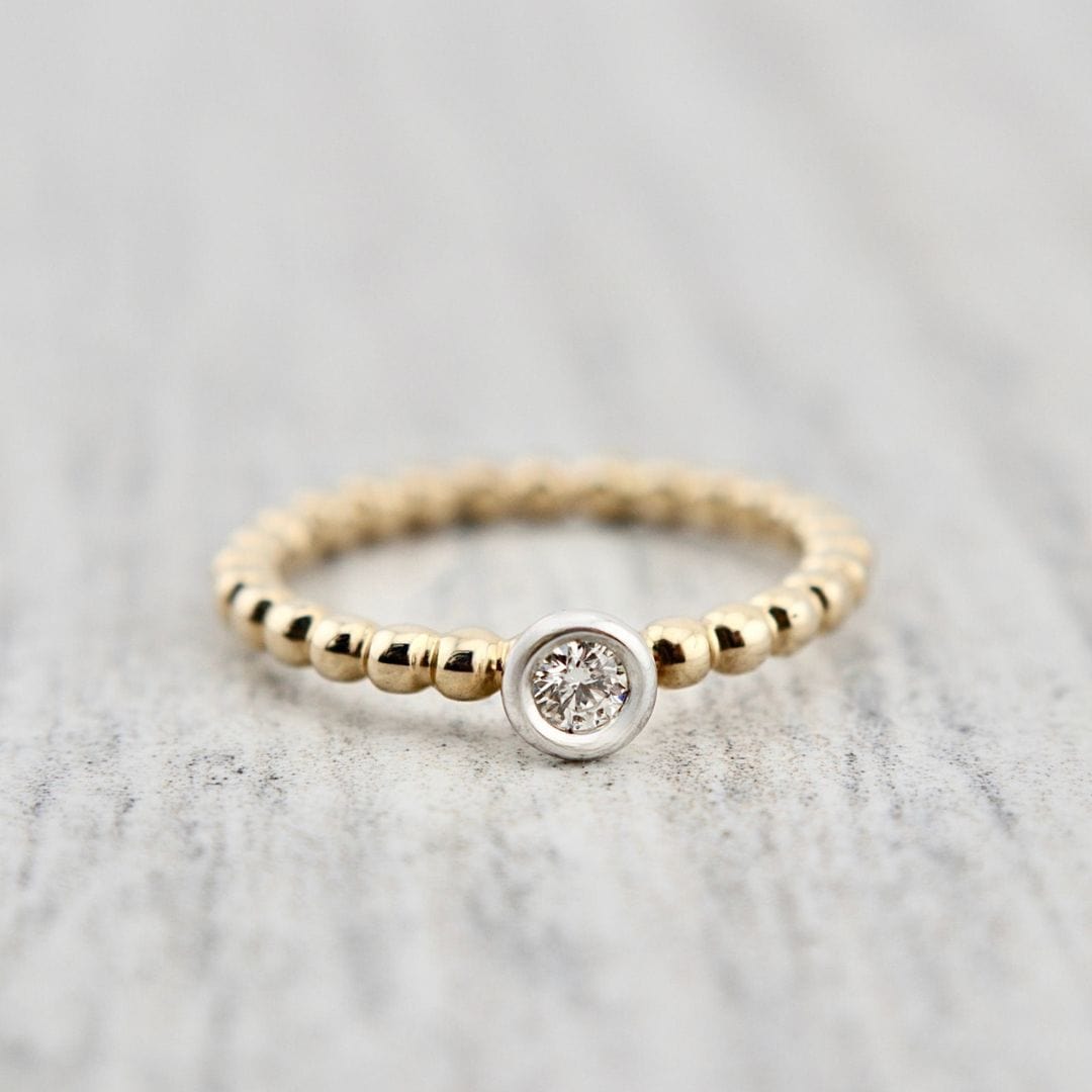 RMR Joaillerie Bagues Bague Épure en or 14K et diamant