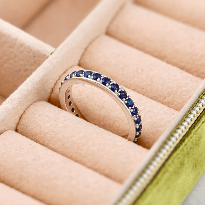 Mathieu Blanchard Bagues Bague Éternité en or 14K - 18K ou platine et saphirs