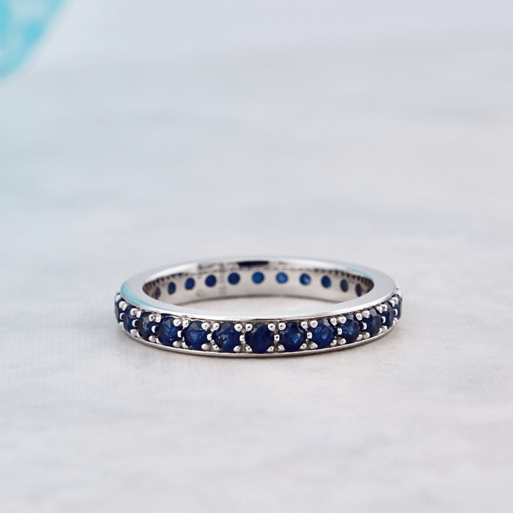 Mathieu Blanchard Bagues Bague Éternité en or 14K - 18K ou platine et saphirs