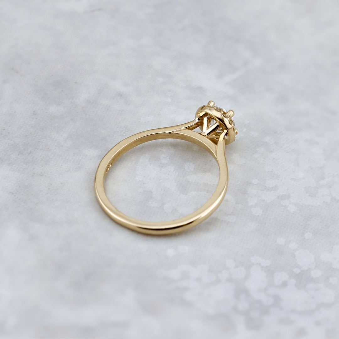 Mathieu Blanchard Bagues Bague Halo Classique en or 14K - 18K et diamants 0,6 ctw