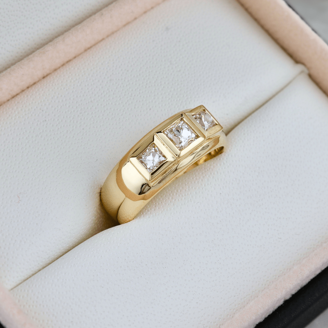 Mathieu Blanchard Bagues Bague Princesse en or 14K - 18K ou platine et diamants