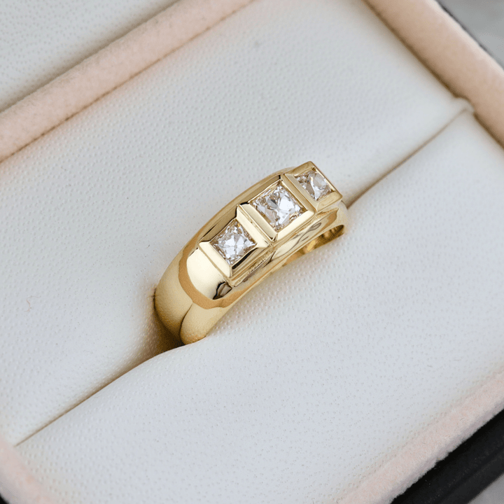 Mathieu Blanchard Bagues Bague Princesse en or 14K - 18K ou platine et diamants
