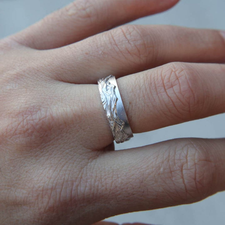 Mathieu Blanchard Bagues Bague Rocheuses canadiennes en argent sterling