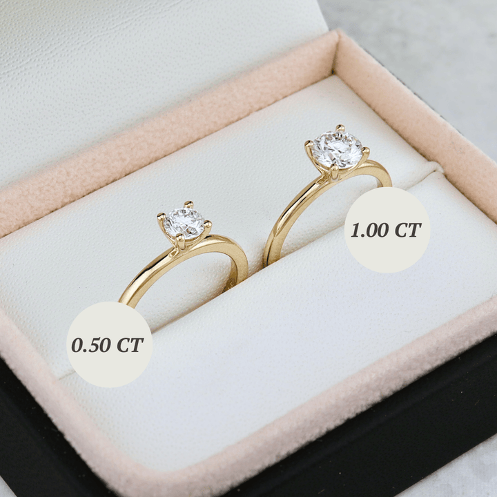 Mathieu Blanchard Bagues Bague solitaire Classique en or 14K - 18K et diamant 0,5 - 1 ct