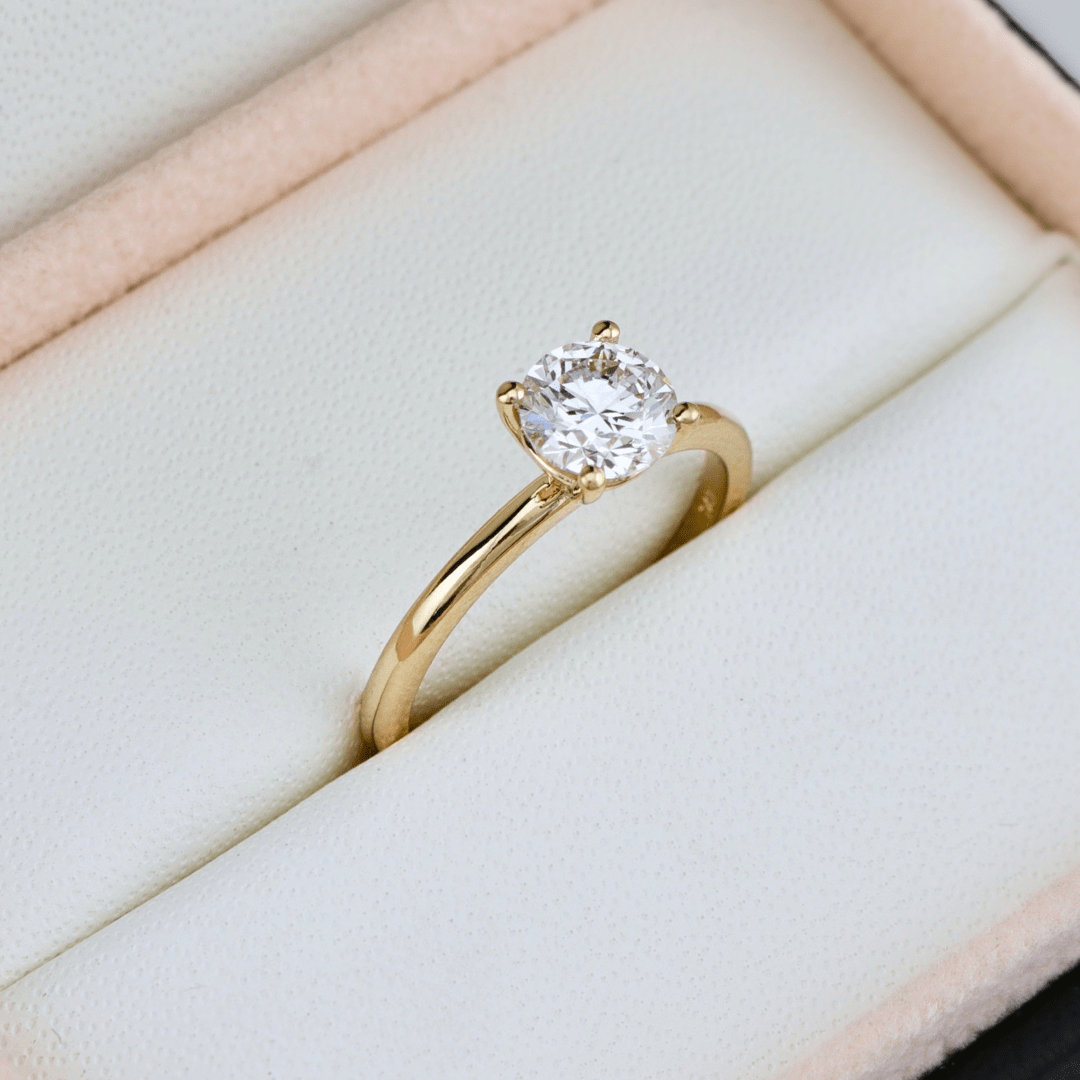 Mathieu Blanchard Bagues Bague solitaire Classique en or 14K - 18K et diamant 0,5 - 1 ct