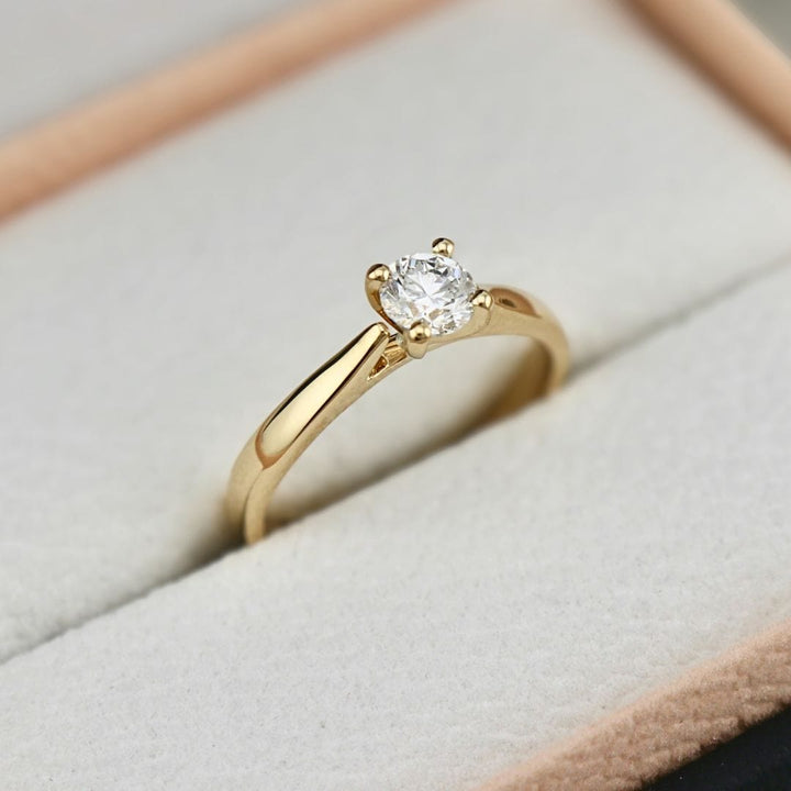 Mathieu Blanchard Bagues Bague solitaire Classique en or 14K -18K ou platine et diamant 0,45 ct