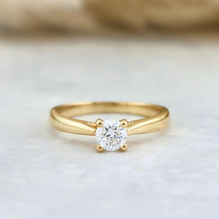 Mathieu Blanchard Bagues Bague solitaire Classique en or 14K -18K ou platine et diamant 0,45 ct
