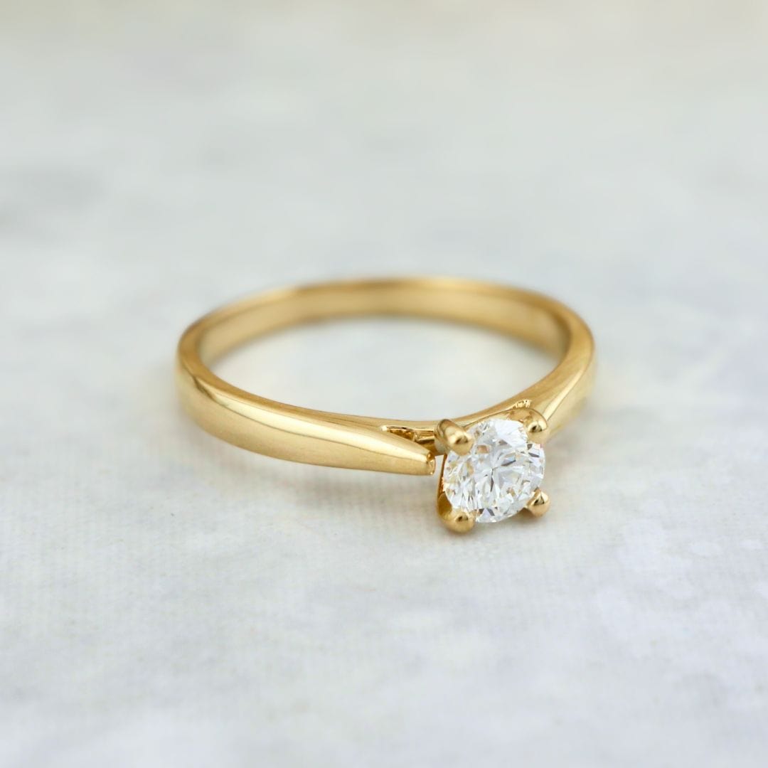 Mathieu Blanchard Bagues Bague solitaire Classique en or 14K -18K ou platine et diamant 0,45 ct