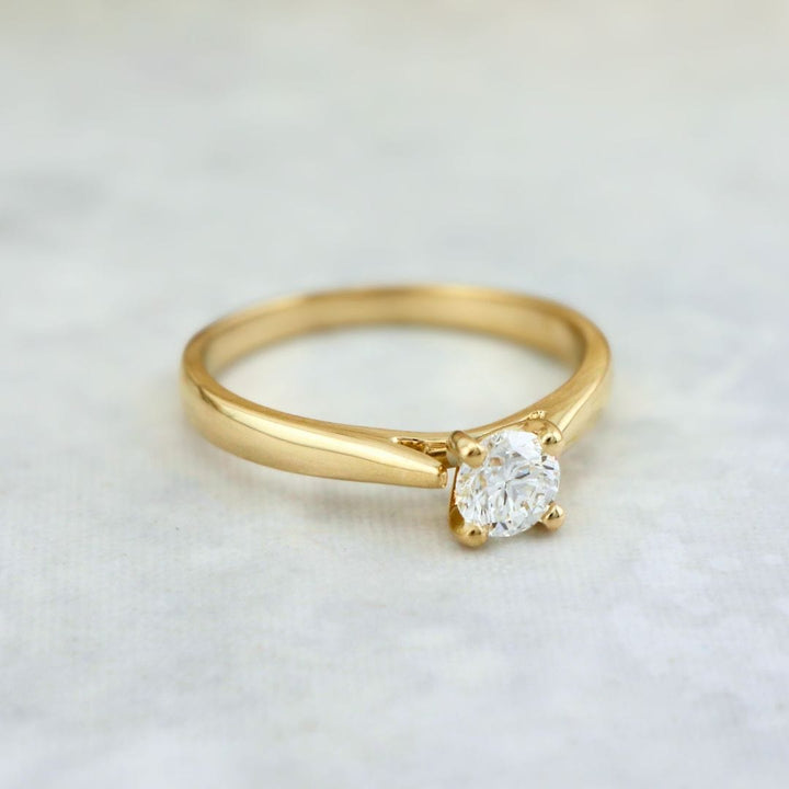 Mathieu Blanchard Bagues Bague solitaire Classique en or 14K -18K ou platine et diamant 0,45 ct