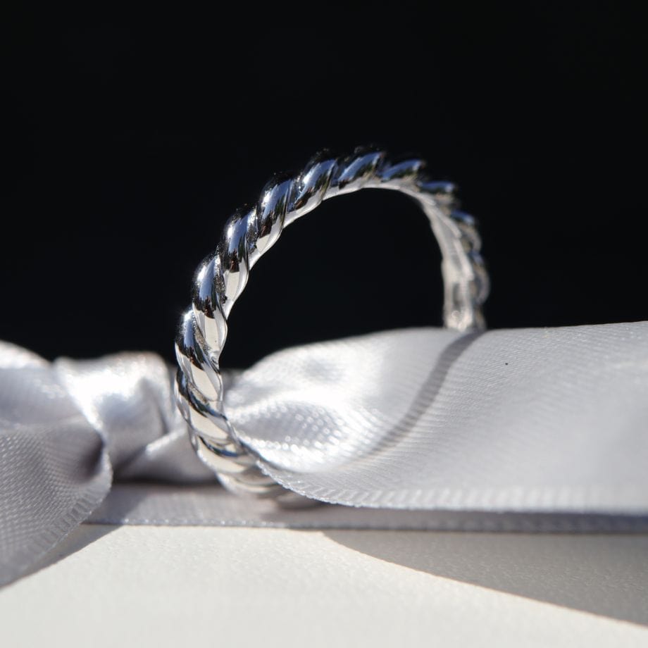 Mathieu Blanchard Bagues Bague Torsade en argent sterling