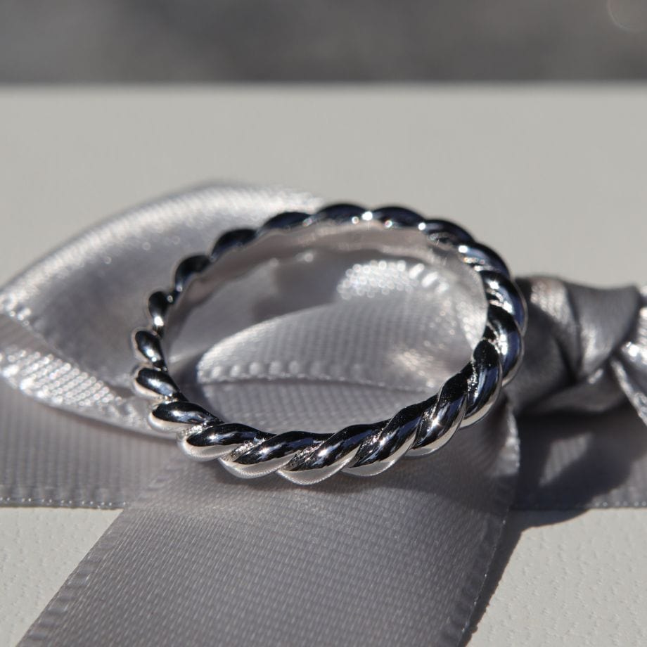 Mathieu Blanchard Bagues Bague Torsade en argent sterling