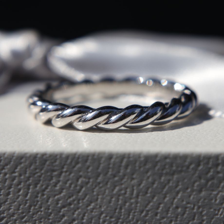 Mathieu Blanchard Bagues Bague Torsade en argent sterling