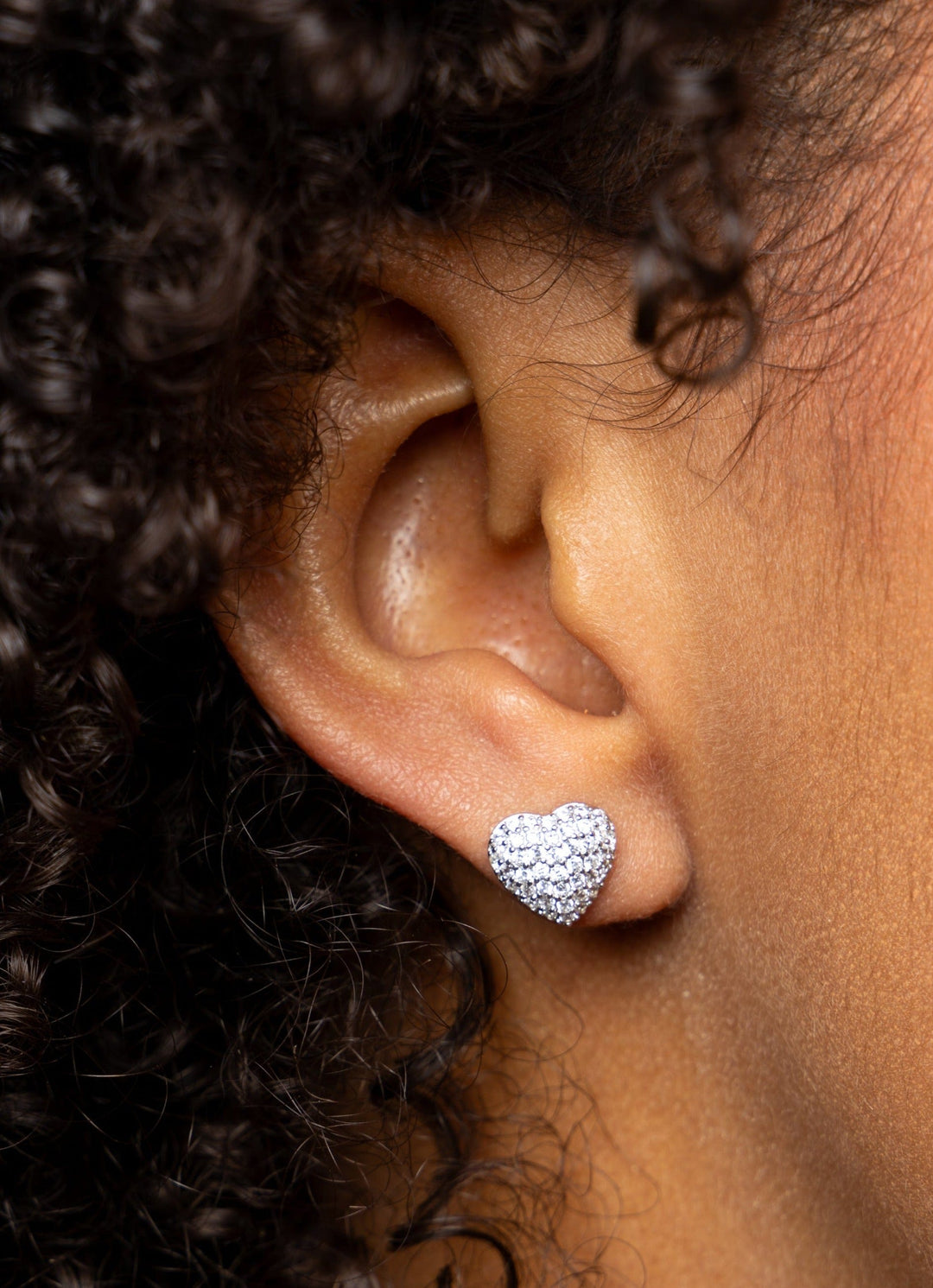 Caroline Néron Boucles d'oreilles Amour en argent sterling