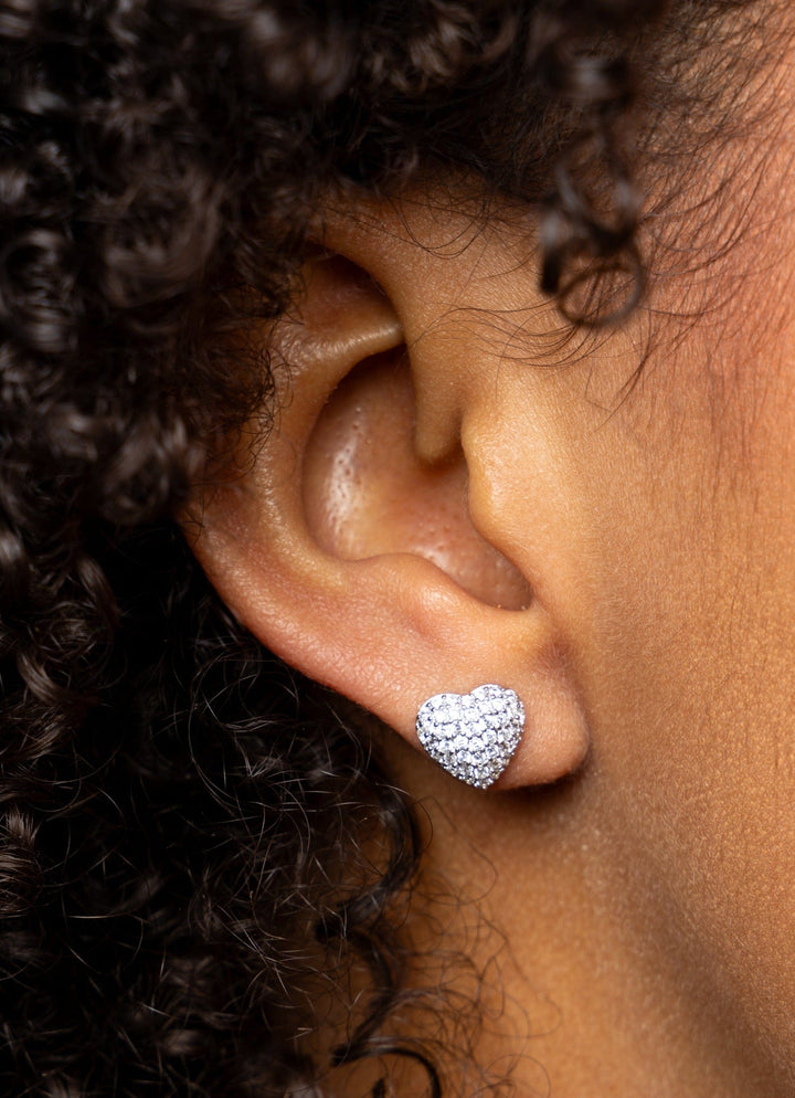 Caroline Néron Boucles d'oreilles Amour en argent sterling