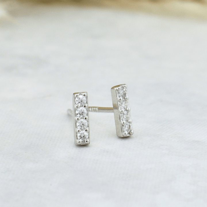 Mathieu Blanchard Boucles d'oreilles Boucles d'oreilles Barre en argent sterling