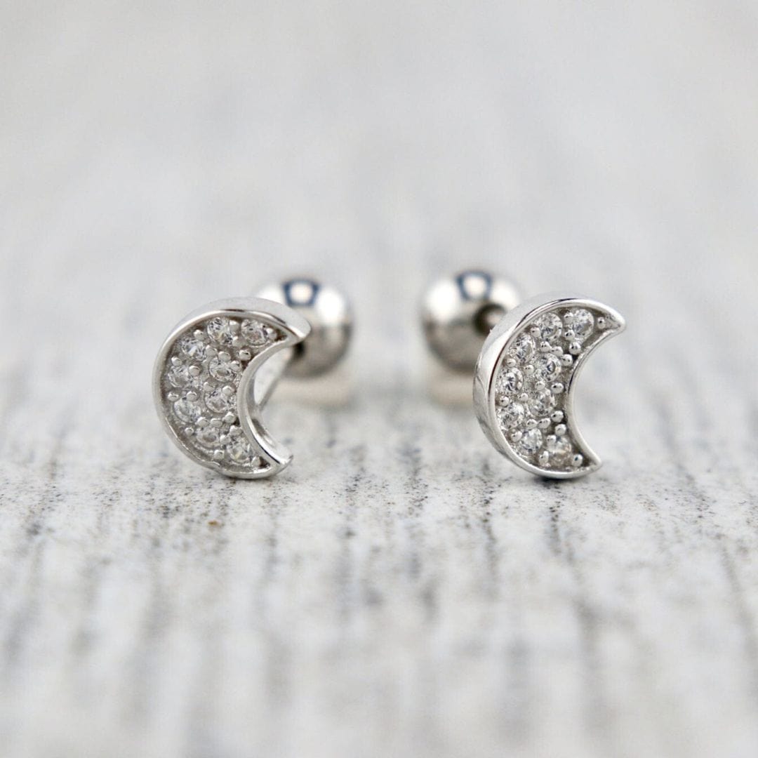 Mathieu Blanchard Boucles d'oreilles Boucles d'oreilles Lunes en argent sterling