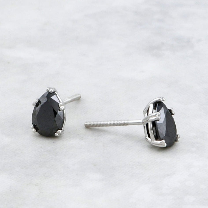 Mathieu Blanchard Boucles d'oreille Boucles d'oreilles Moissanites noires en or 10K - 14K - 18K ou platine