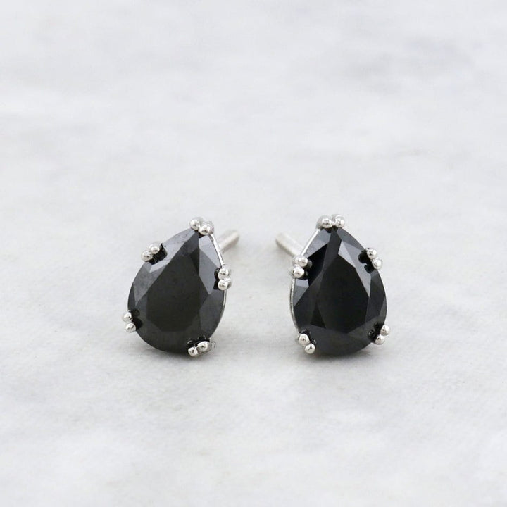 Mathieu Blanchard Boucles d'oreille Boucles d'oreilles Moissanites noires en or 10K - 14K - 18K ou platine