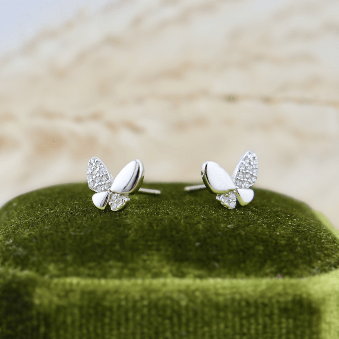 Mathieu Blanchard Boucles d'oreilles Boucles d'oreilles Papillons en argent sterling