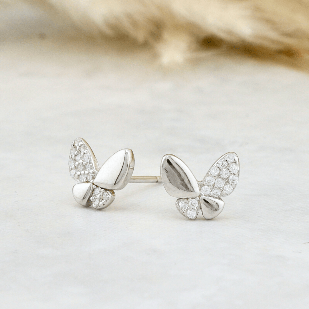 Mathieu Blanchard Boucles d'oreilles Boucles d'oreilles Papillons en argent sterling