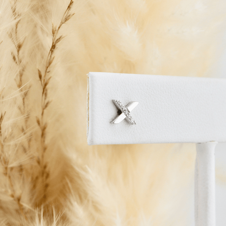 Mathieu Blanchard Boucles d'oreilles Boucles d'oreilles X en argent sterling