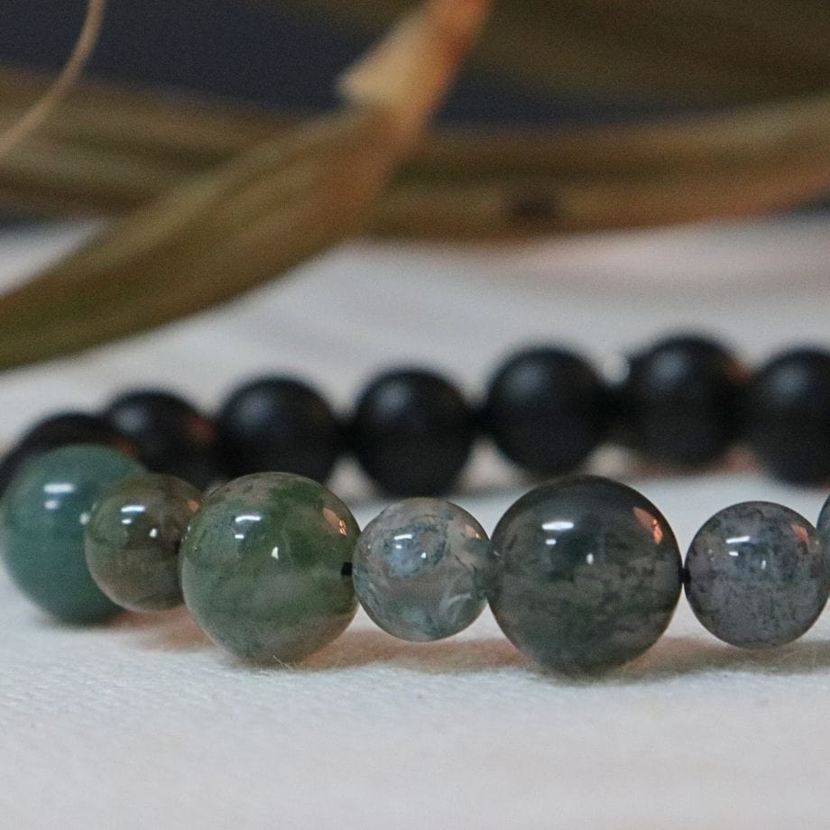 Mathieu Blanchard Bracelet Balance en onyx et quartz