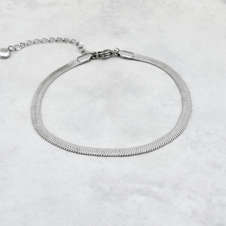 Mathieu Blanchard Bracelets de cheville Bracelet de cheville maille Anglaise en acier