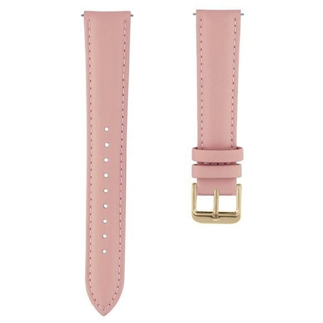 Haydn Bracelets de montre 18 mm Bracelet de montre en cuir rose