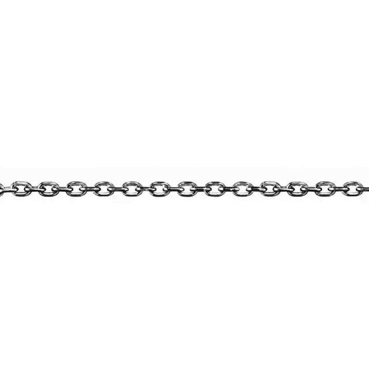 Mathieu Blanchard Colliers Noir / Argent sterling / 18 pouces Chaîne Rolo en argent sterling