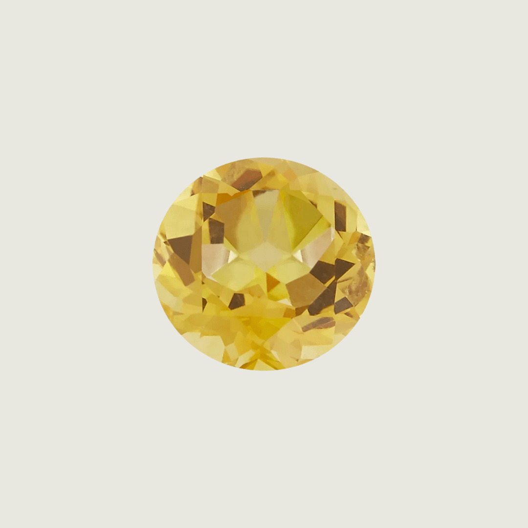 Mathieu Blanchard Citrine Naturel Taille Brillant Rond 8 mm