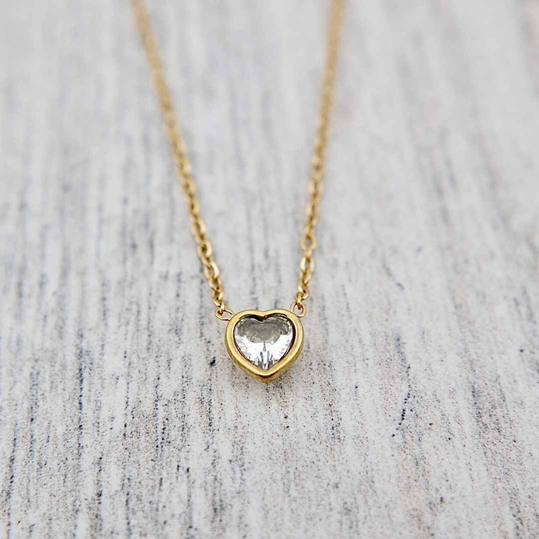 Mathieu Blanchard Pendants Collier Coeur en acier