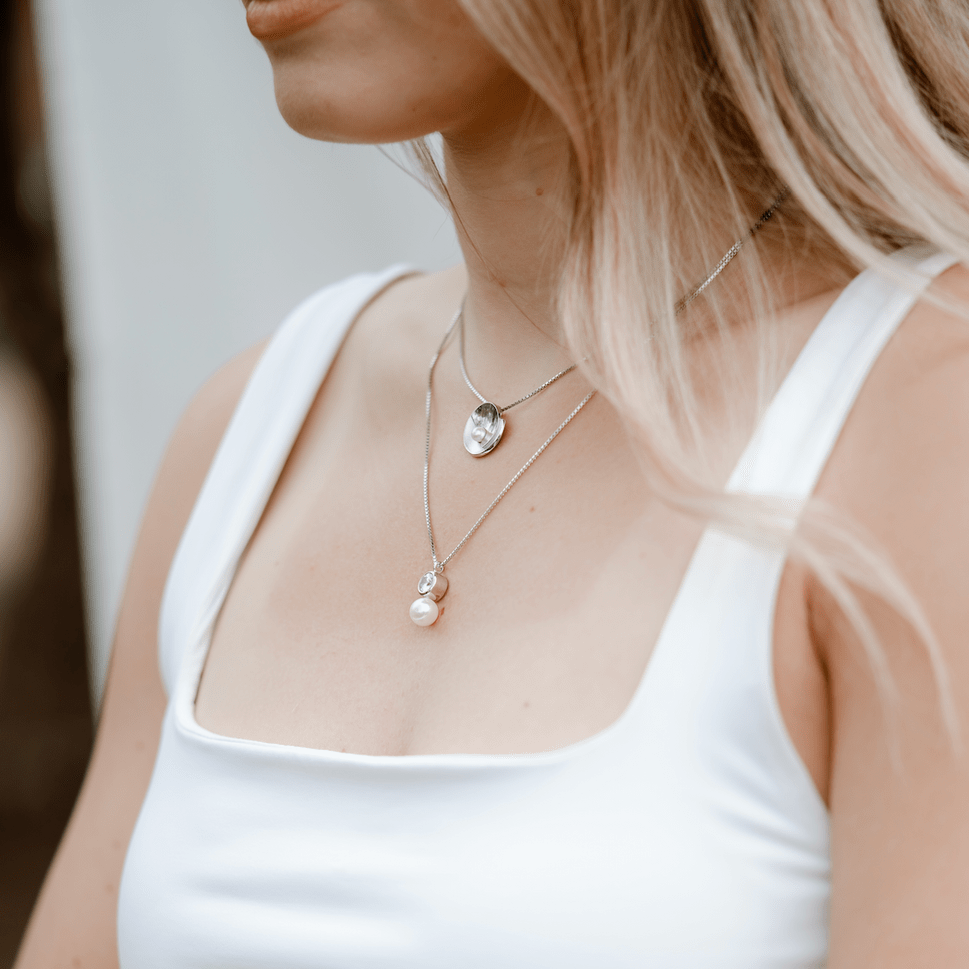 Jean Bastien Collier Contraste en argent sterling