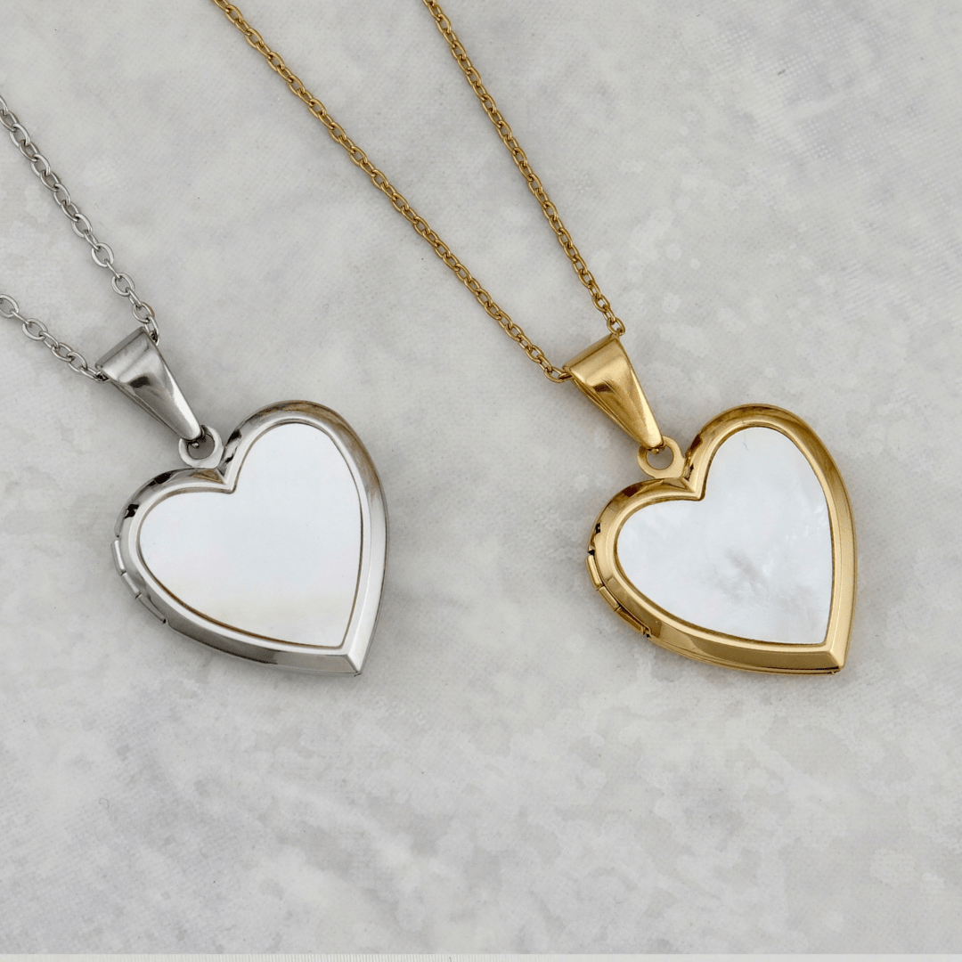 Mathieu Blanchard Pendants Collier porte-photos Coeur en acier