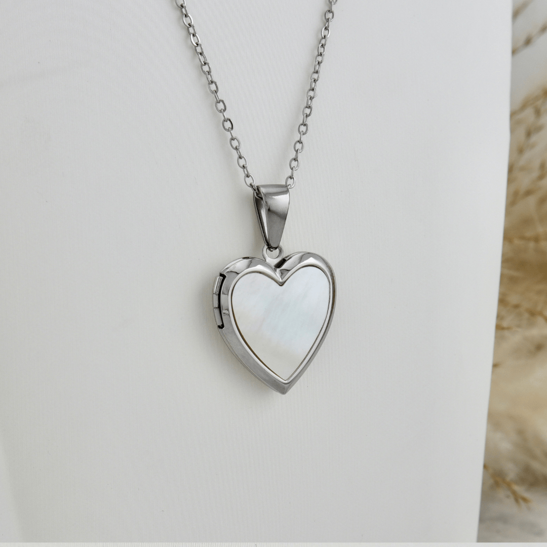 Mathieu Blanchard Pendants Collier porte-photos Coeur en acier
