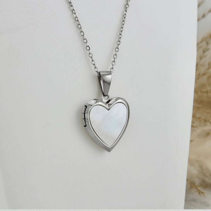 Mathieu Blanchard Pendants Collier porte-photos Coeur en acier