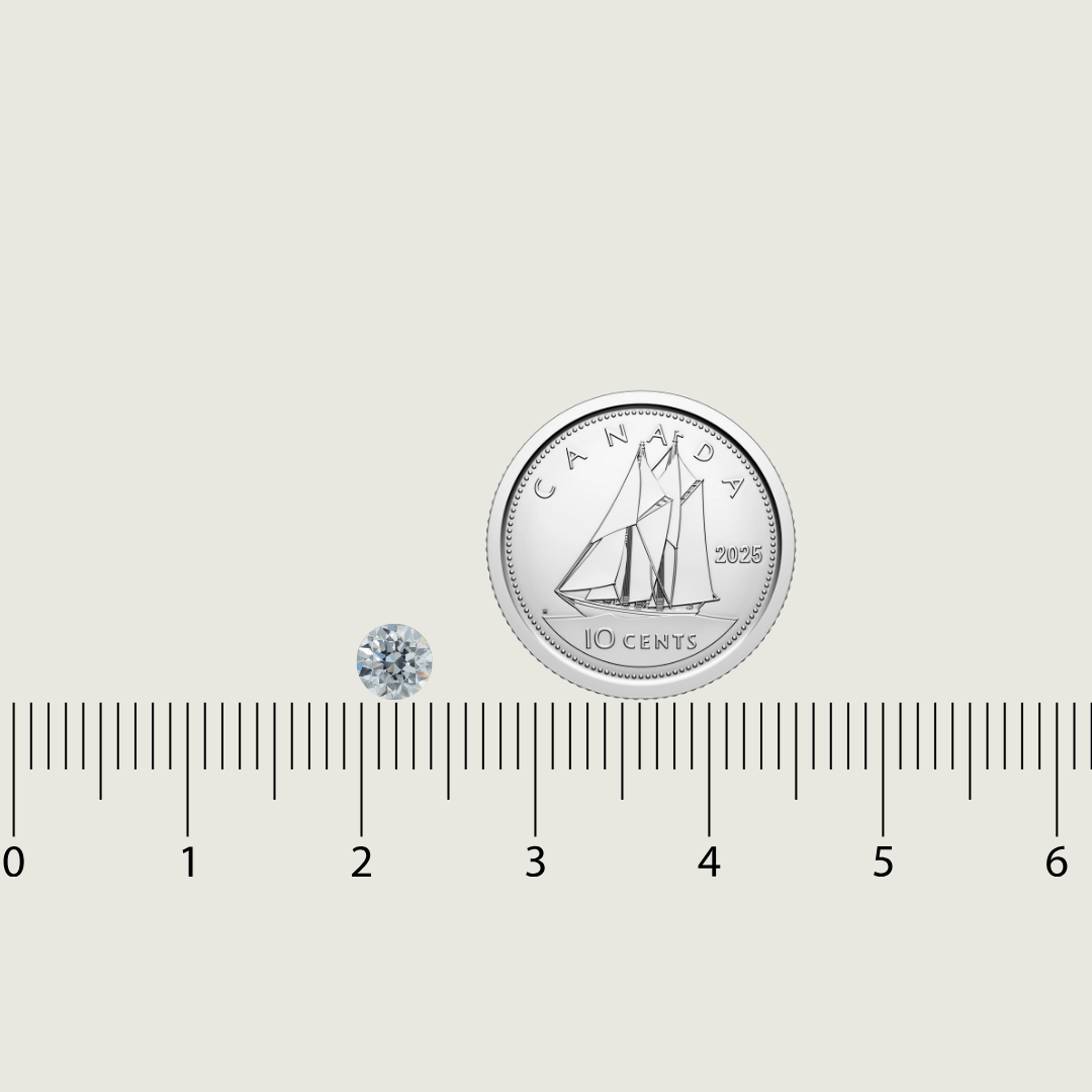 Mathieu Blanchard Diamant Naturel Taille Brillant Rond 0,30 ct E VS2