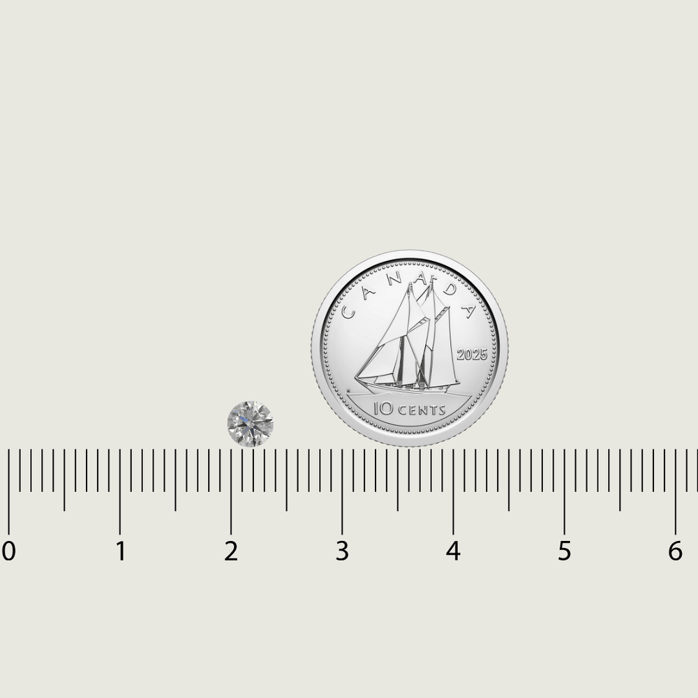 Mathieu Blanchard Diamant Naturel Taille Brillant Rond 0,30 ct F VS1