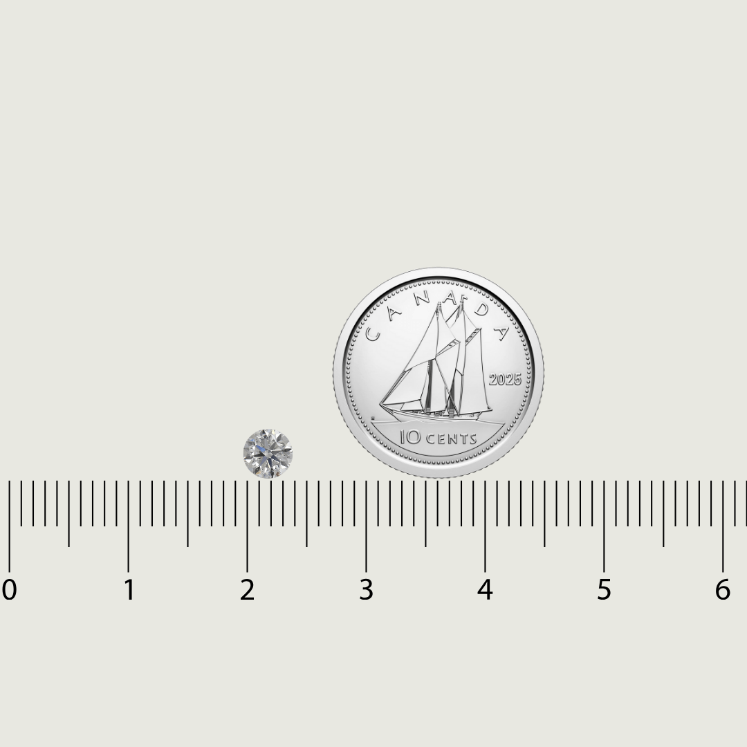 Mathieu Blanchard Diamant Naturel Taille Brillant Rond 0,30 ct F VS1