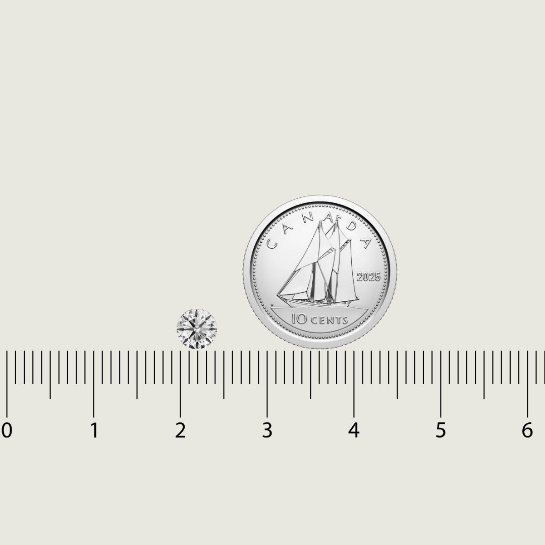 Mathieu Blanchard Diamant Naturel Taille Brillant Rond 0,40 ct F VS1