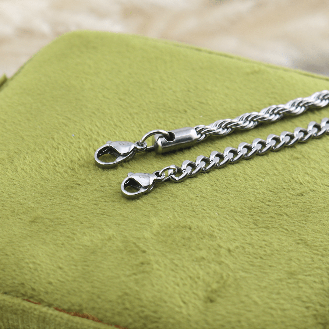 Mathieu Blanchard Bracelets Duo de bracelets Torsade & Gourmette en acier