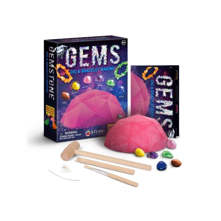 - Ensemble découverte de creusement de pierres Diamant rose