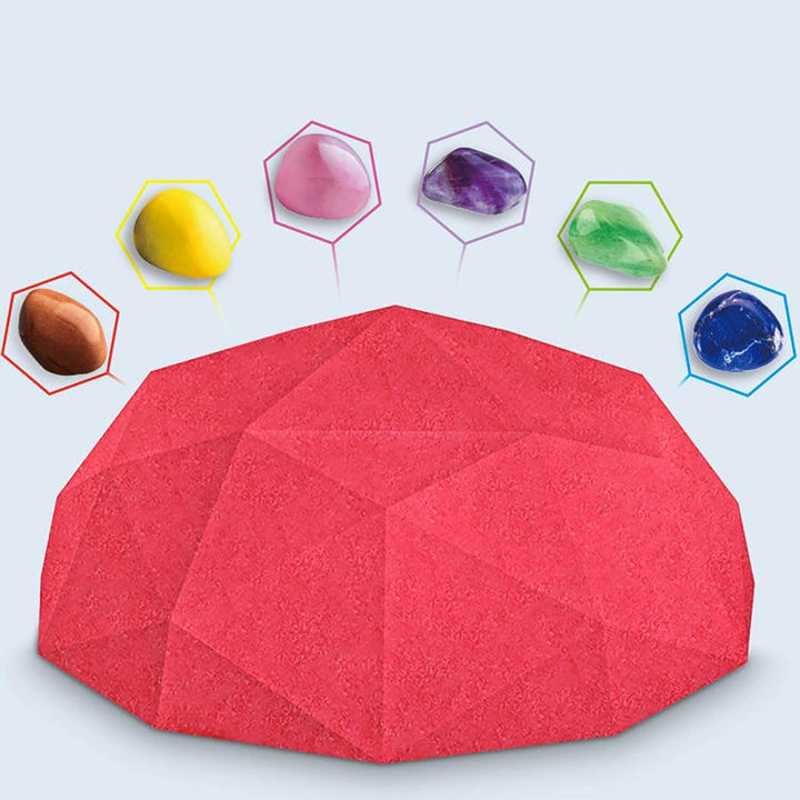 - Ensemble découverte de creusement de pierres Diamant rose